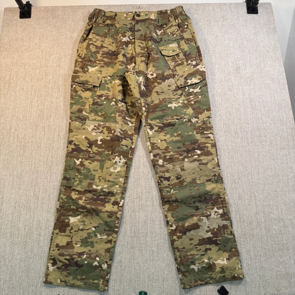 CQR Mens Tactical Cargo Pants 34x34 Multicam Camo Ripstop Combat Work Trousers